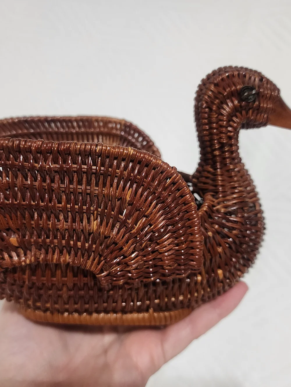 Woven Duck Basket - Brown Decorative Home Accent